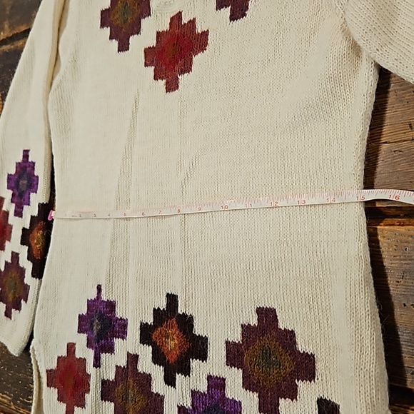 Baby Alpaca sweater Southwestern Style Sz Small - Picture 5 of 8